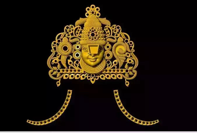 balaji pendant necklace 3dm file