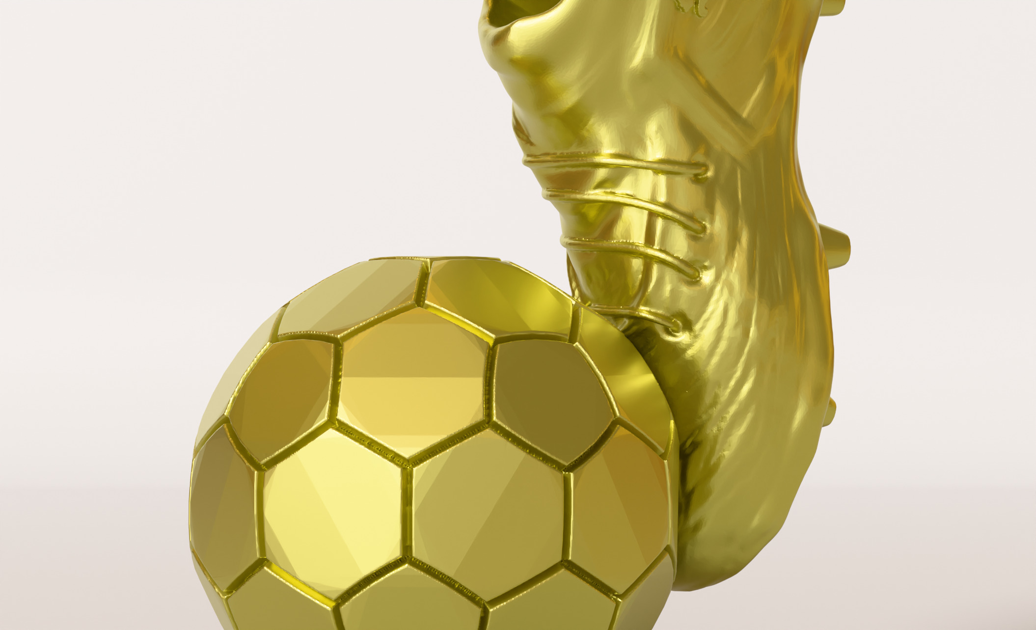 Football Boot and Ball Pendant Necklace  3D Print Model 3D print model_6