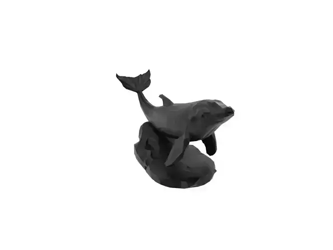 Whale Animal Low Poly