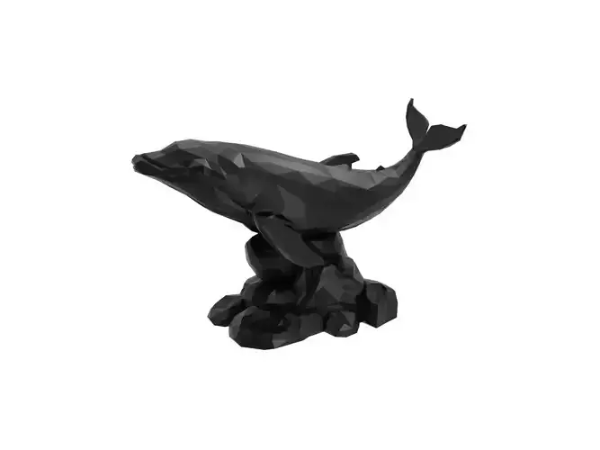 Whale Animal Low Poly