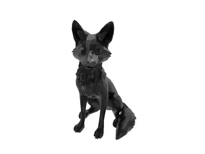 fox Animal Low Poly