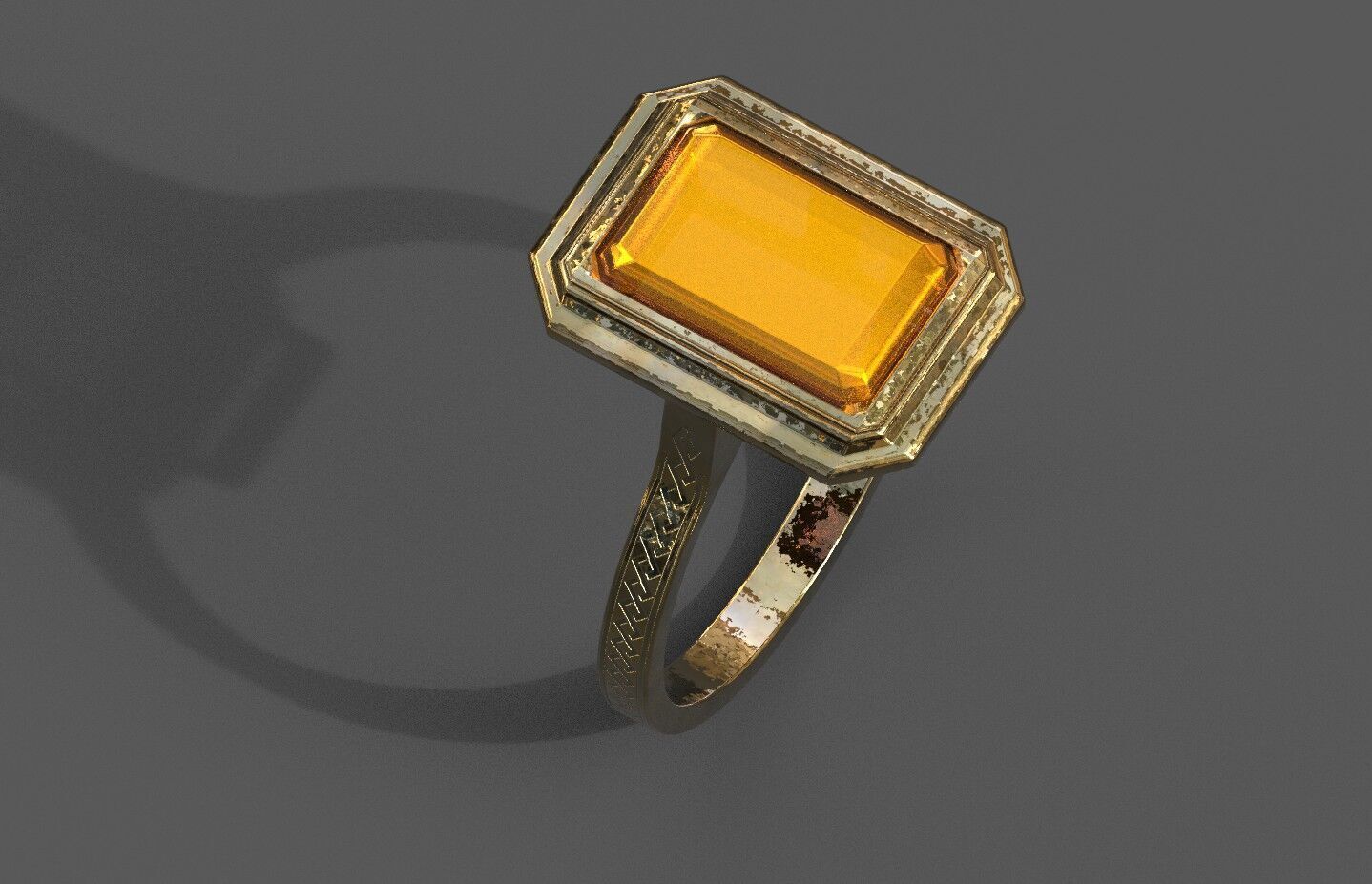 High-Quality 3D Ring Model Low-poly 3D model_4