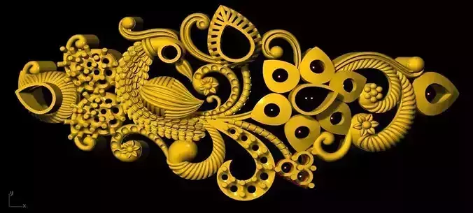 peacock bracelet 3dm file