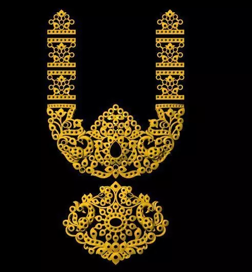 necklace 3dm file 3D print model_0