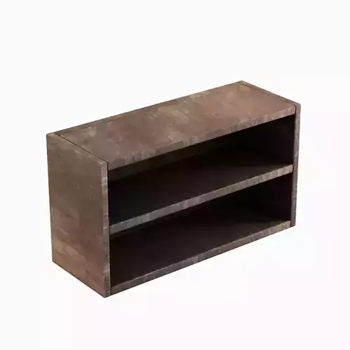 Simple Wooden Bookshelf 05  Low-poly 3D model