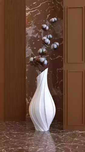 Twistora V2 vase 3D model