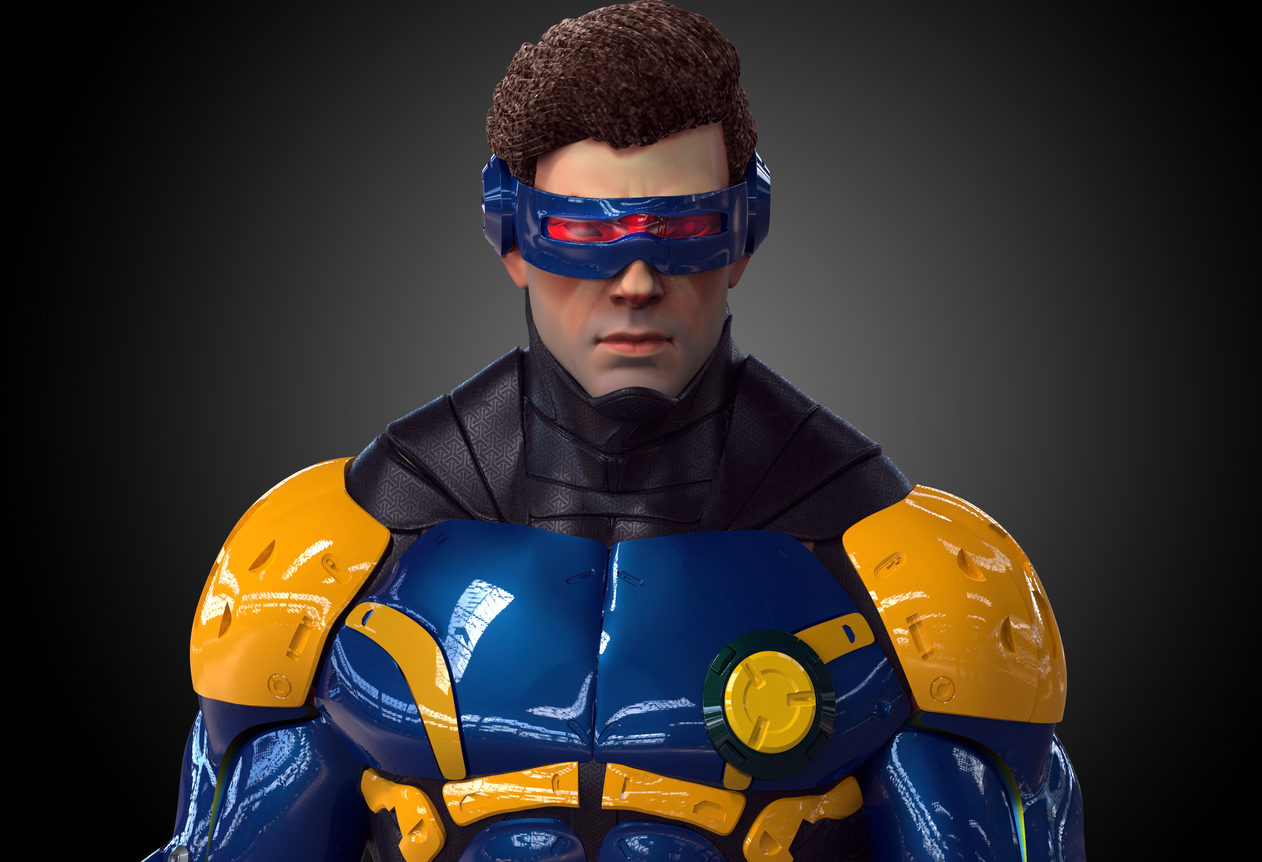 Cyclops Future Force Armor 3D print model_26