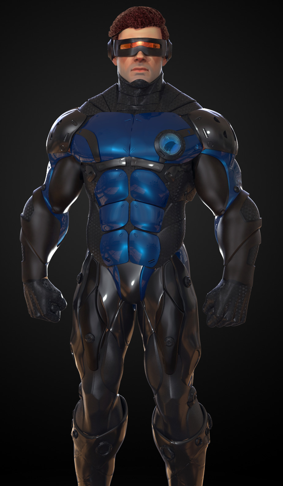 Cyclops Future Force Armor 3D print model_28