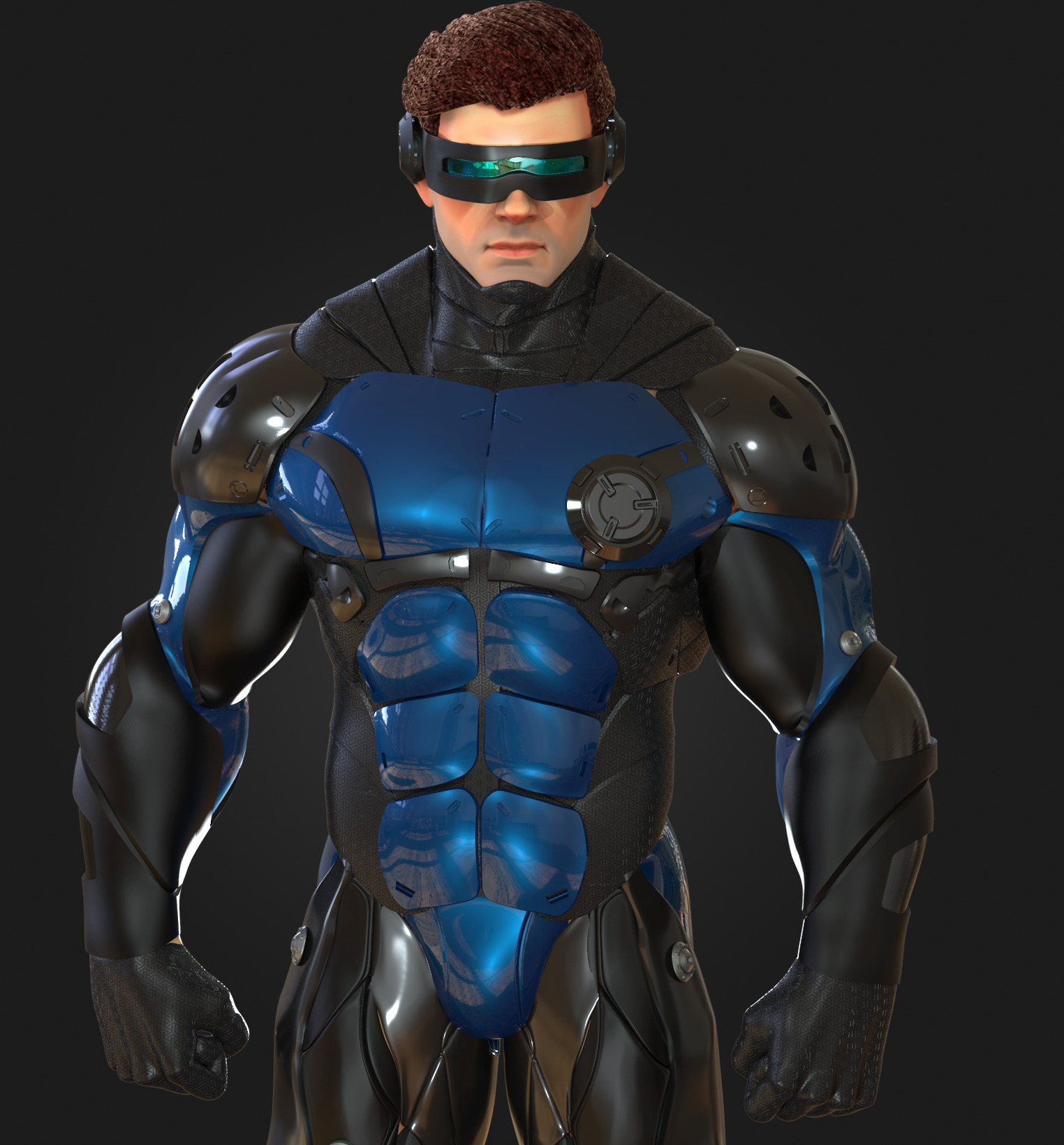 Cyclops Future Force Armor 3D print model_17