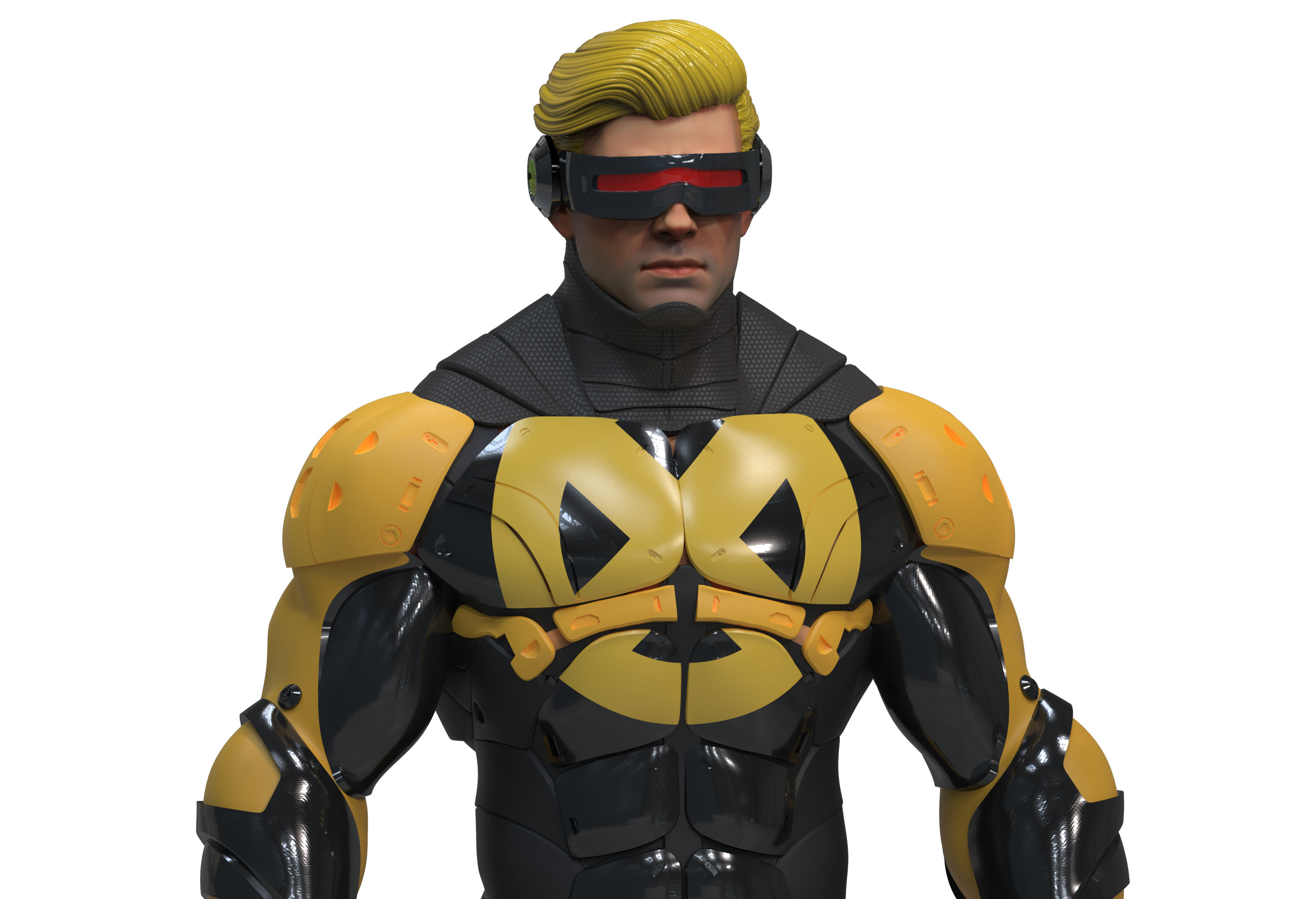 Cyclops Future Force Armor 3D print model_4