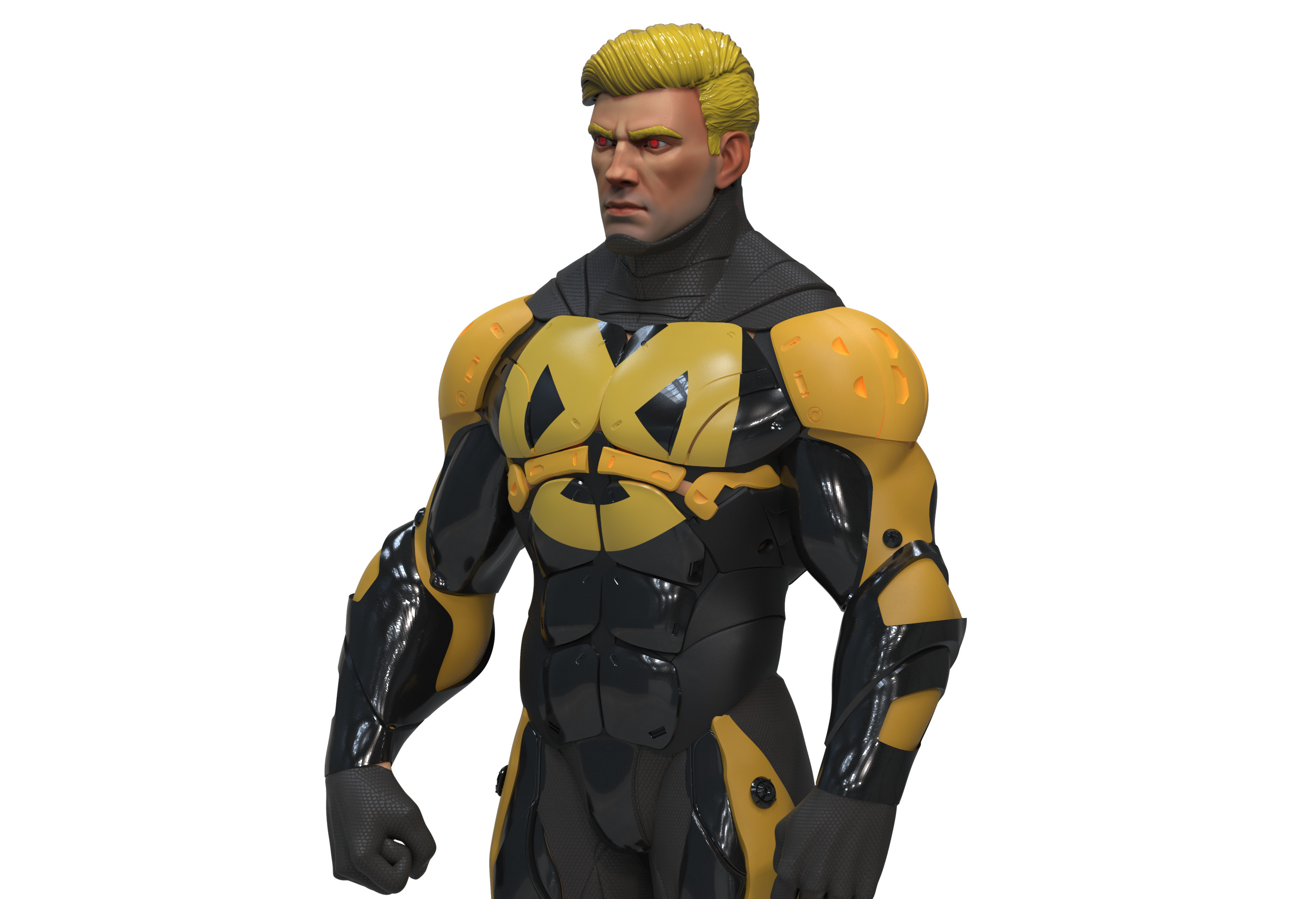 Cyclops Future Force Armor 3D print model_8