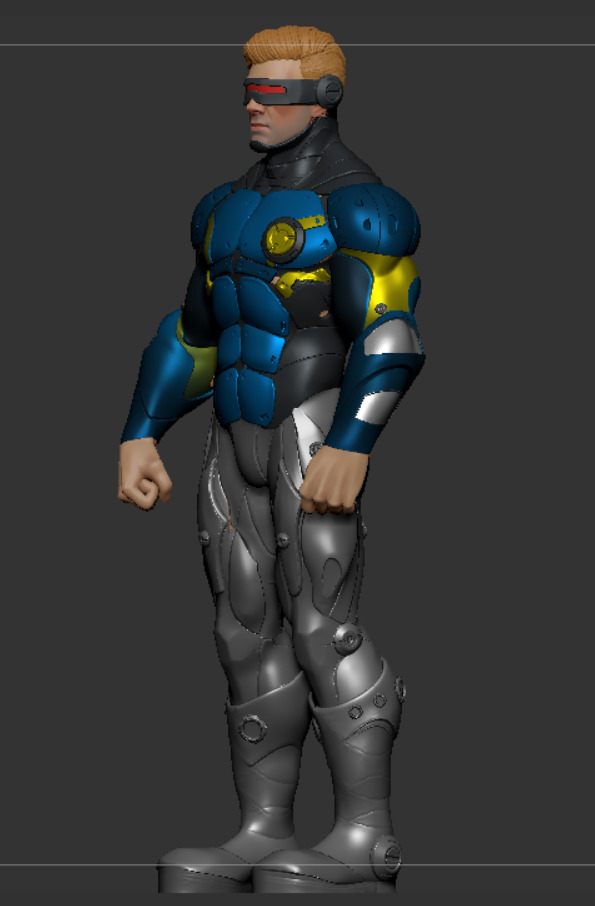 Cyclops Future Force Armor 3D print model_3