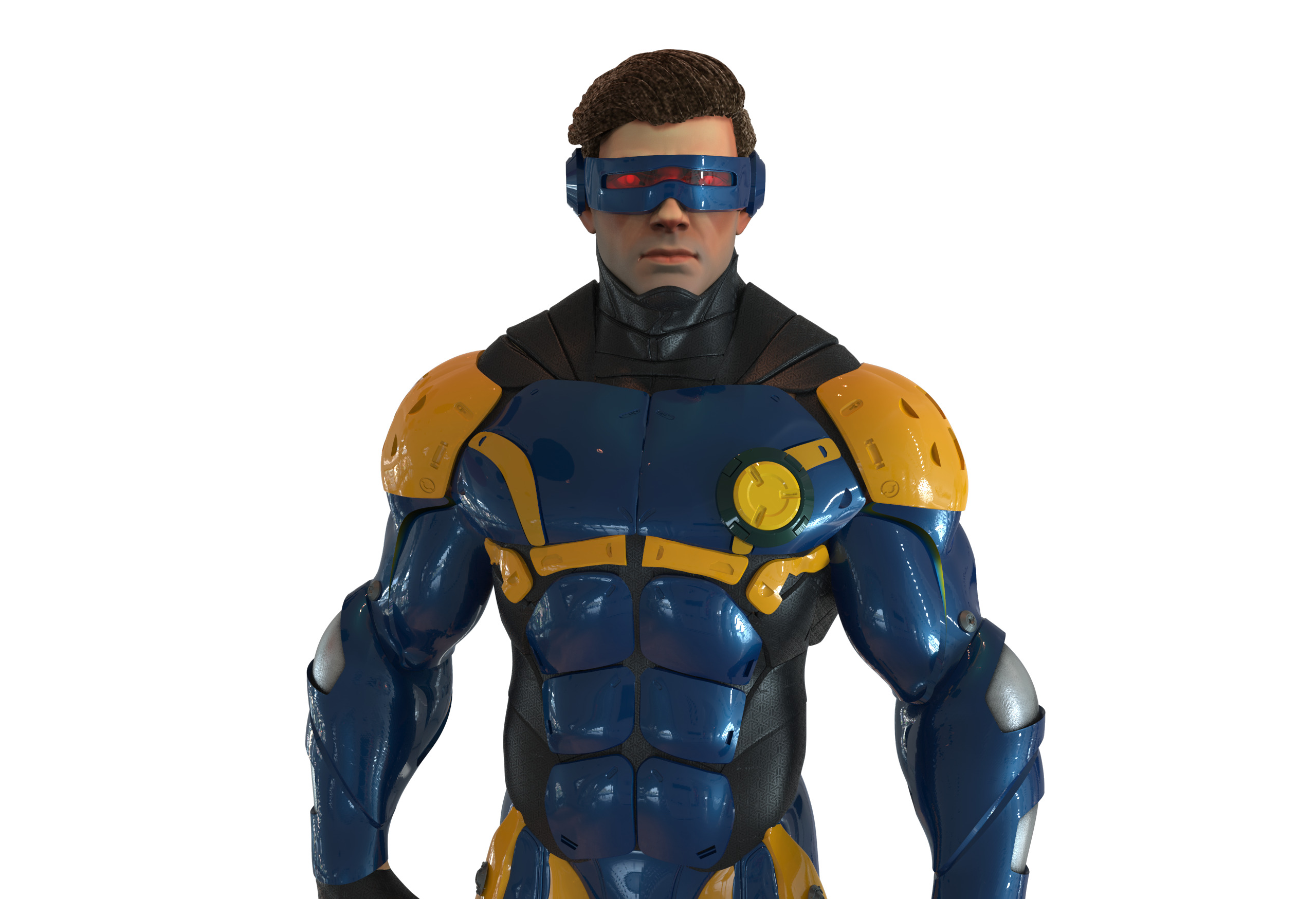 Cyclops Future Force Armor 3D print model_22