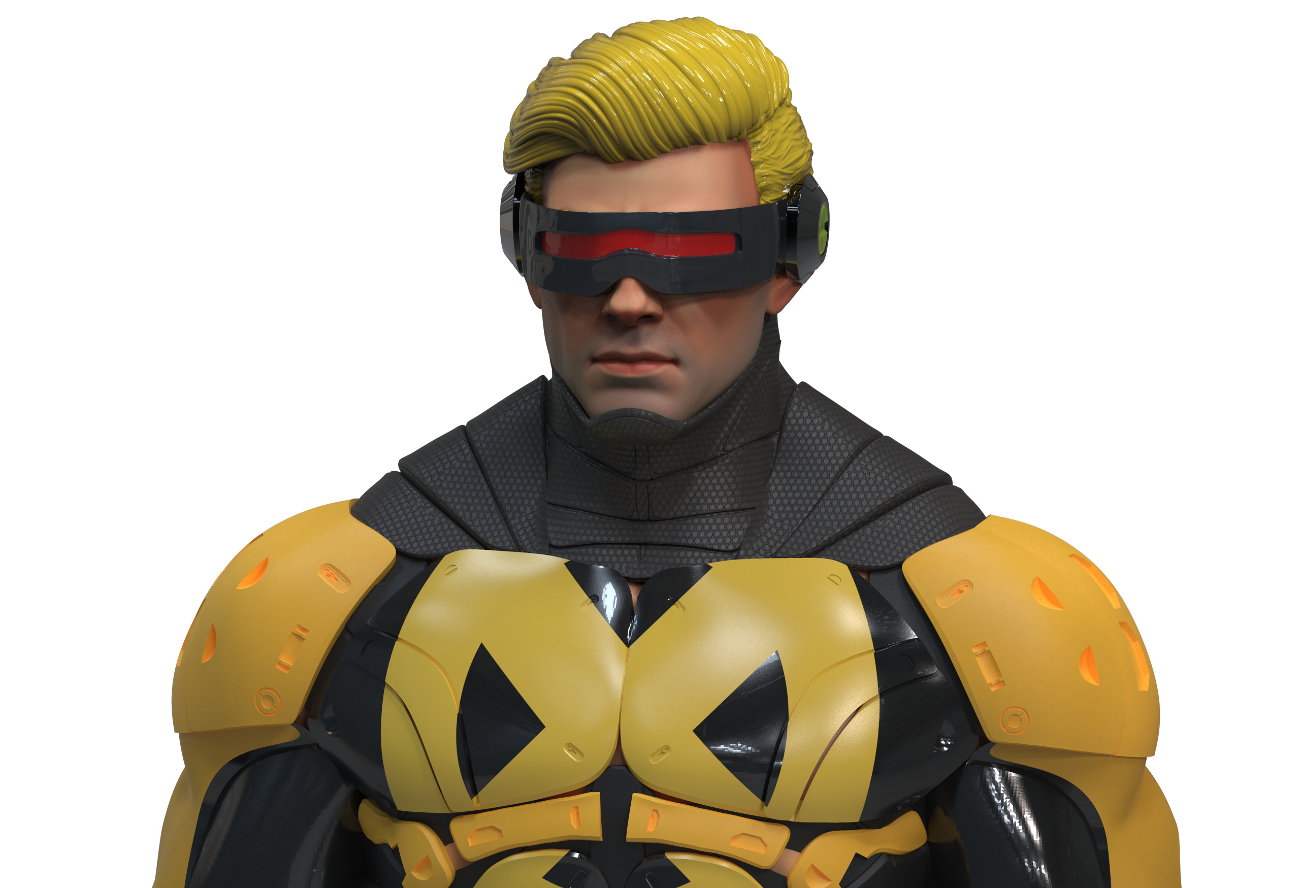Cyclops Future Force Armor 3D print model_6