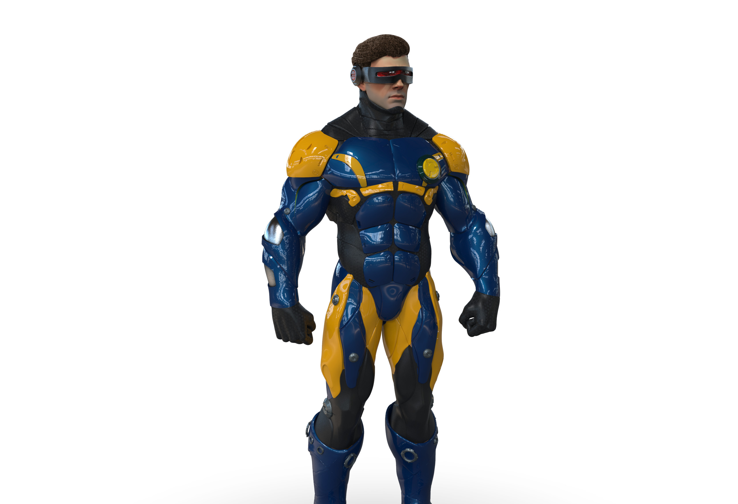 Cyclops Future Force Armor 3D print model_23