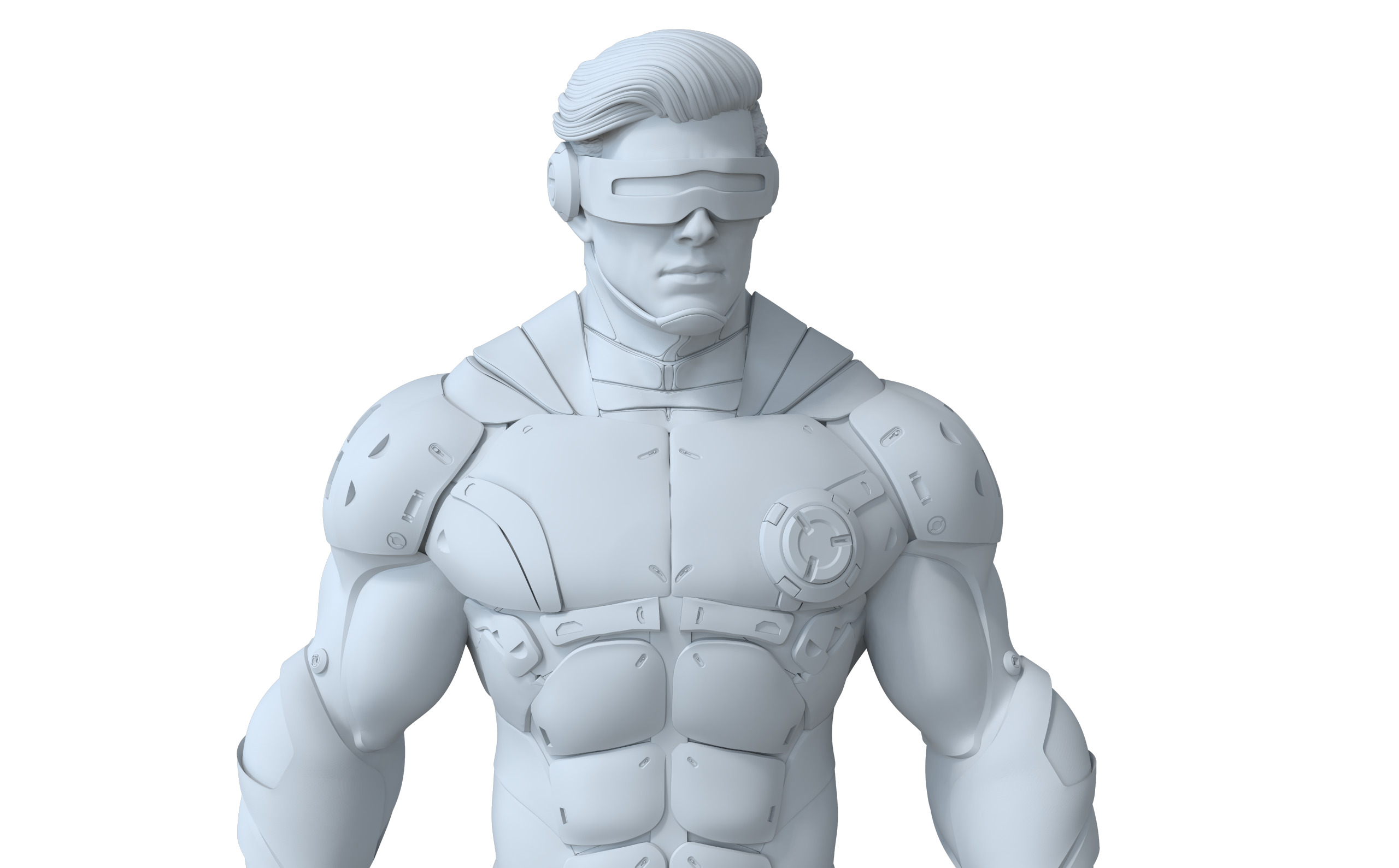Cyclops Future Force Armor 3D print model_25