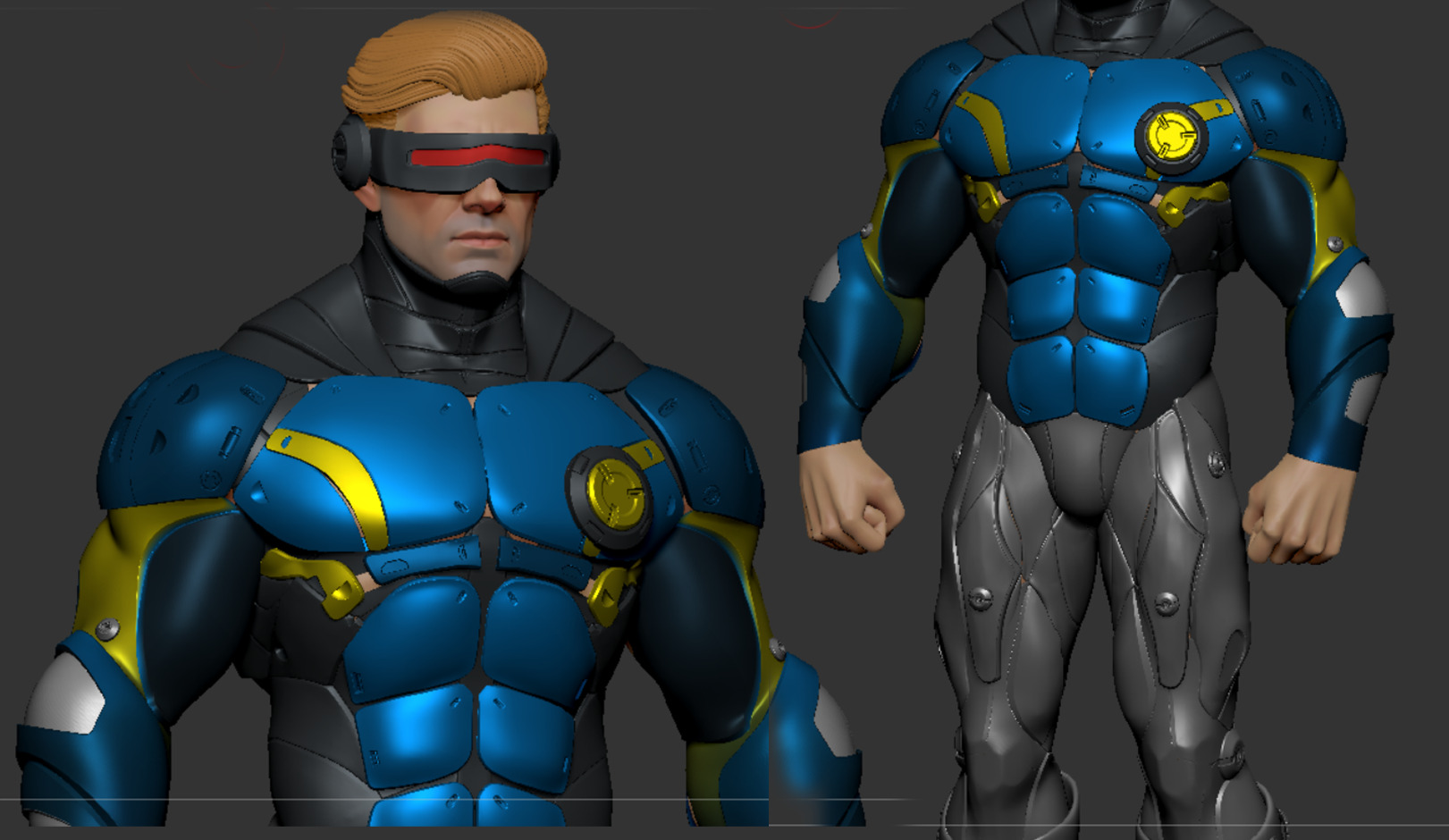 Cyclops Future Force Armor 3D print model_18