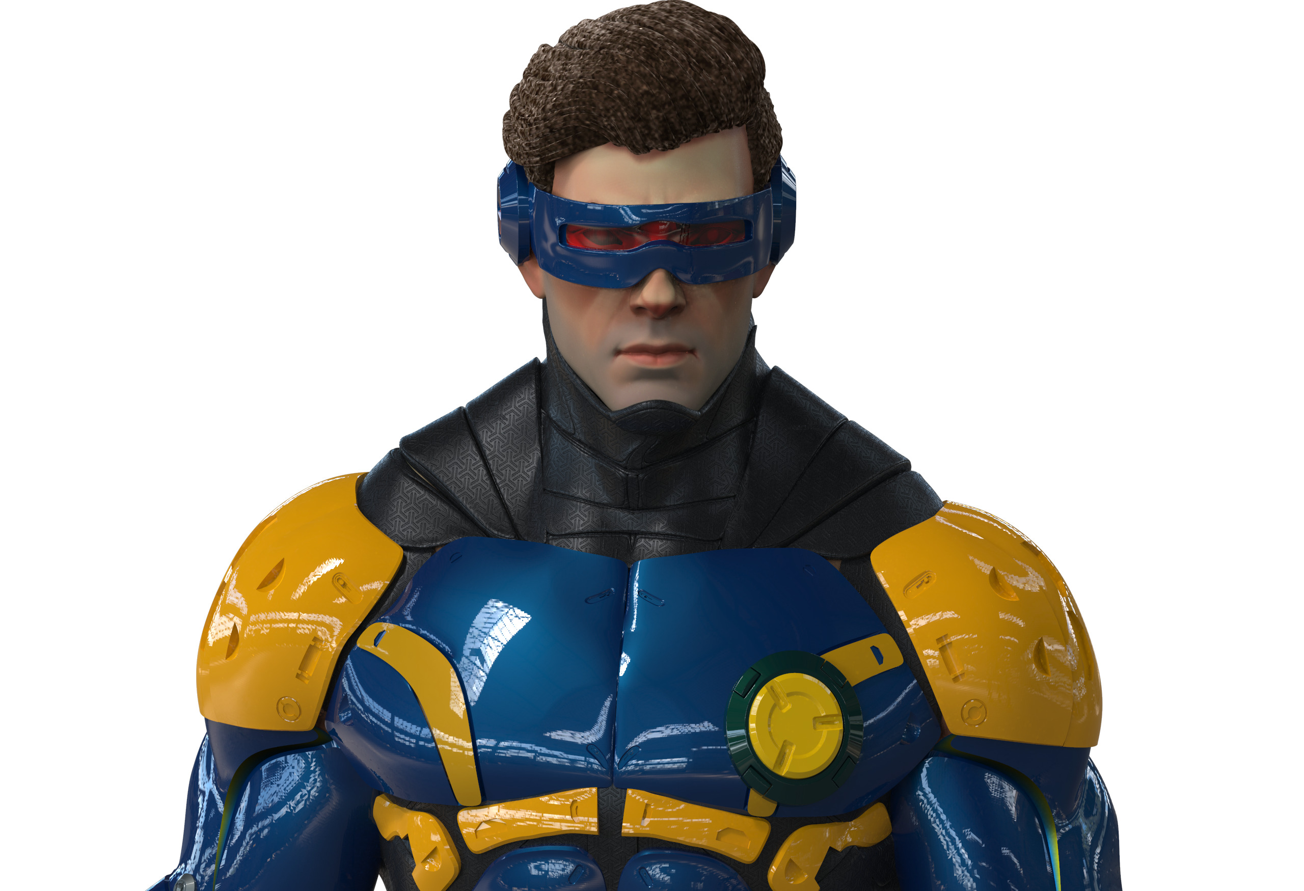 Cyclops Future Force Armor 3D print model_24