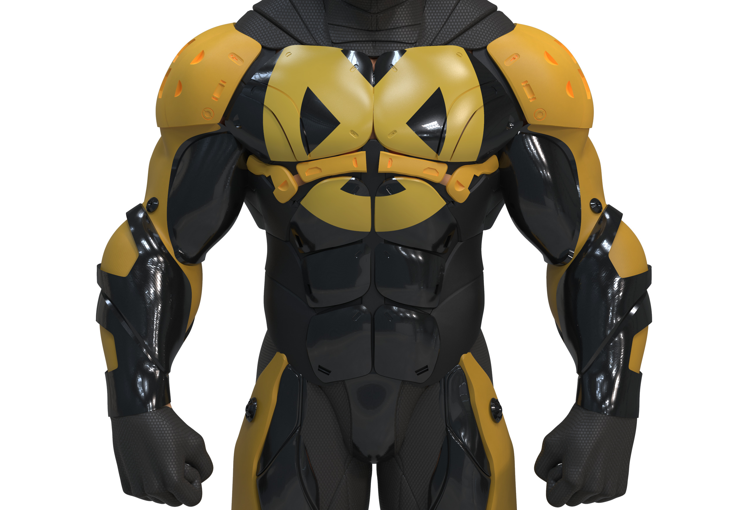 Cyclops Future Force Armor 3D print model_5