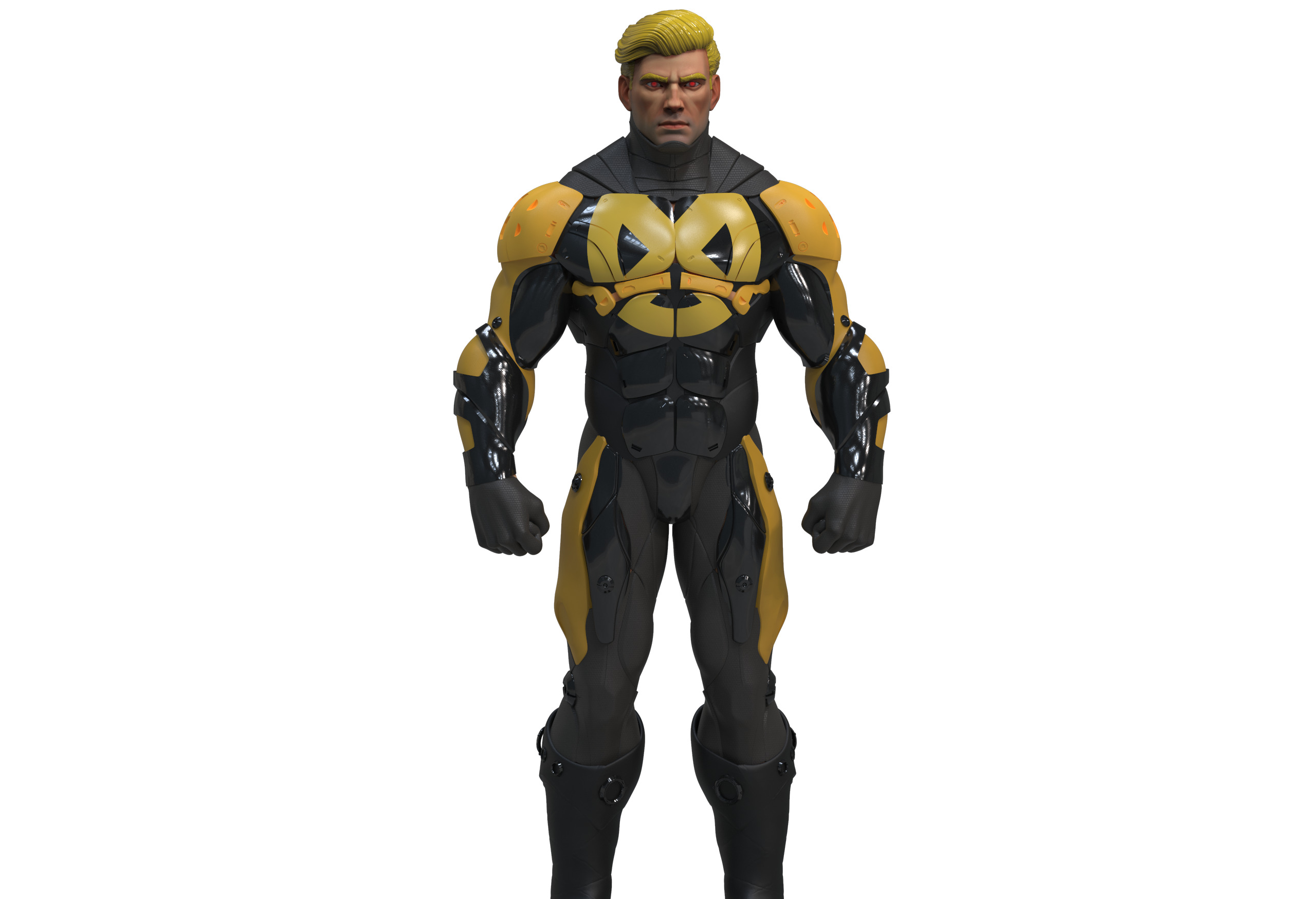 Cyclops Future Force Armor 3D print model_7
