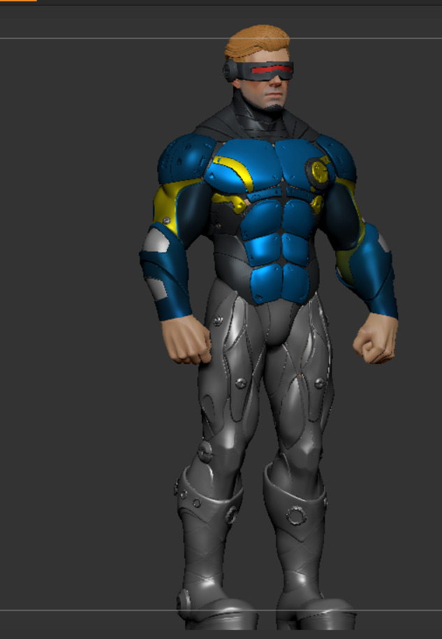 Cyclops Future Force Armor 3D print model_19