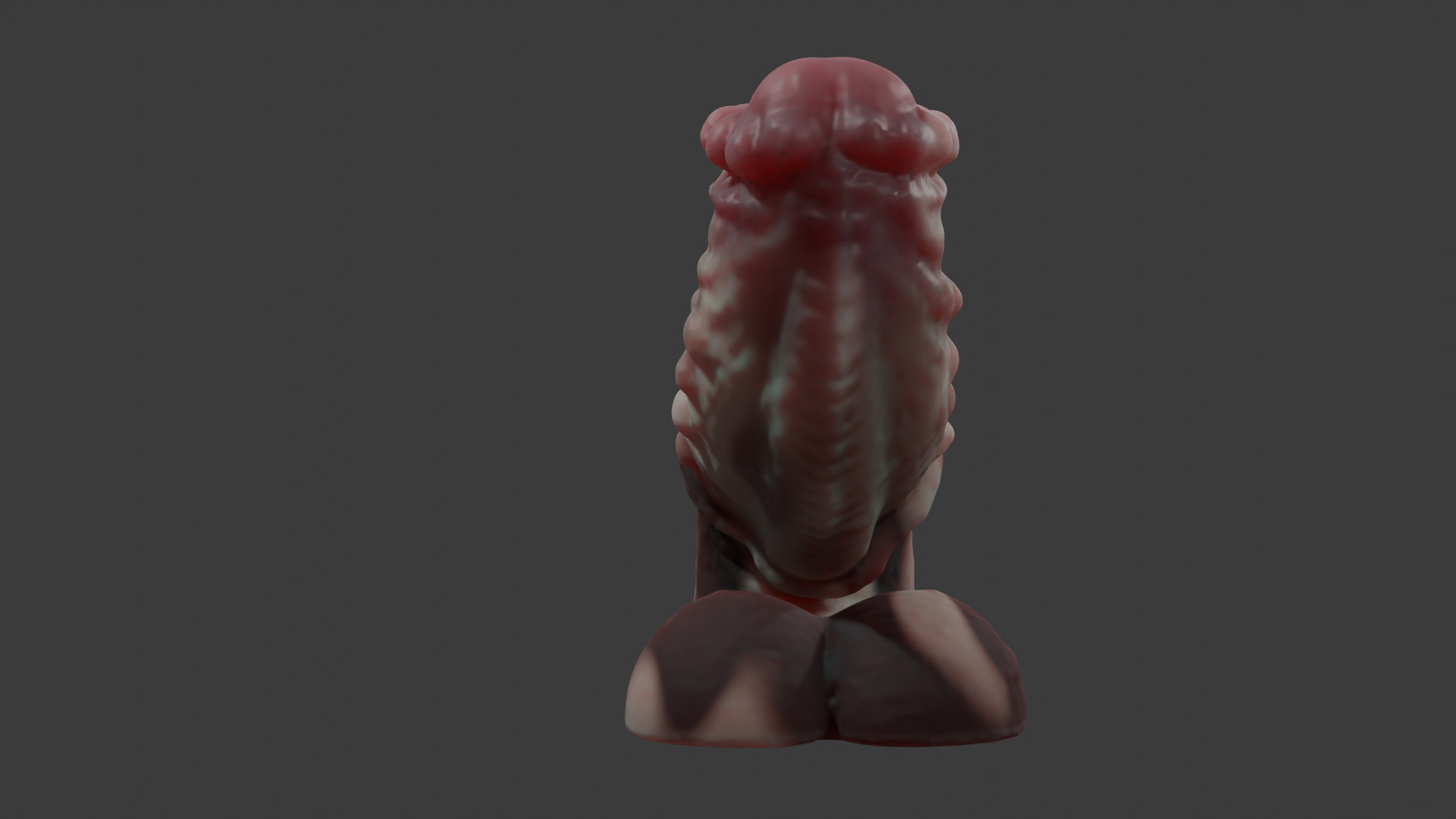 Minotaur Penis Rigged Lowpoly and Highpoly Low-poly 3D model_8