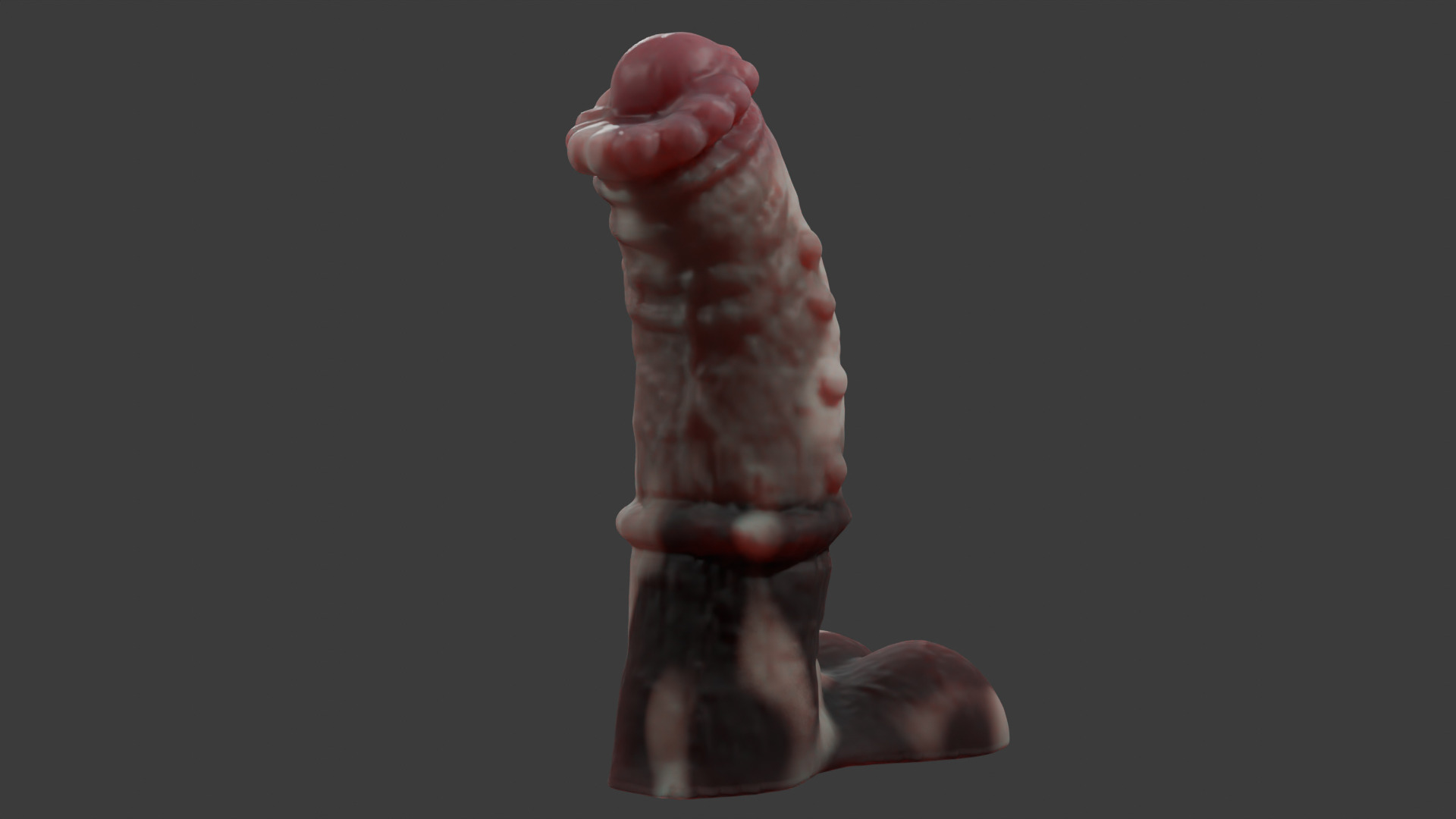 Minotaur Penis Rigged Lowpoly and Highpoly Low-poly 3D model_9