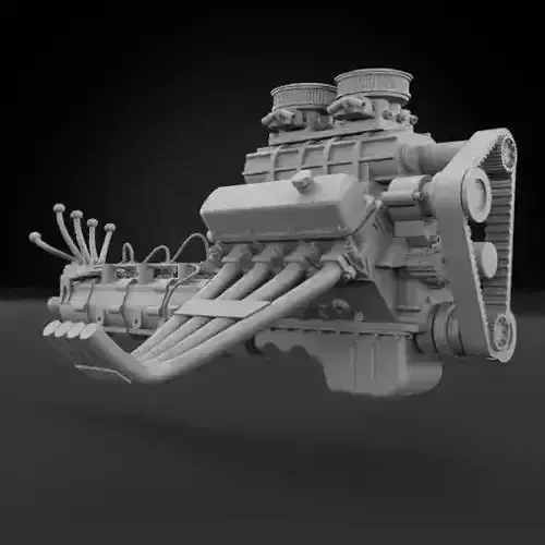 Big Block V8 Drag Motor