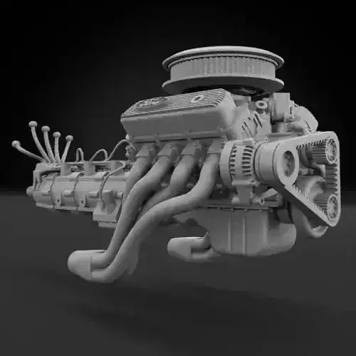 Big Block V8 - Single Carb 3D print model