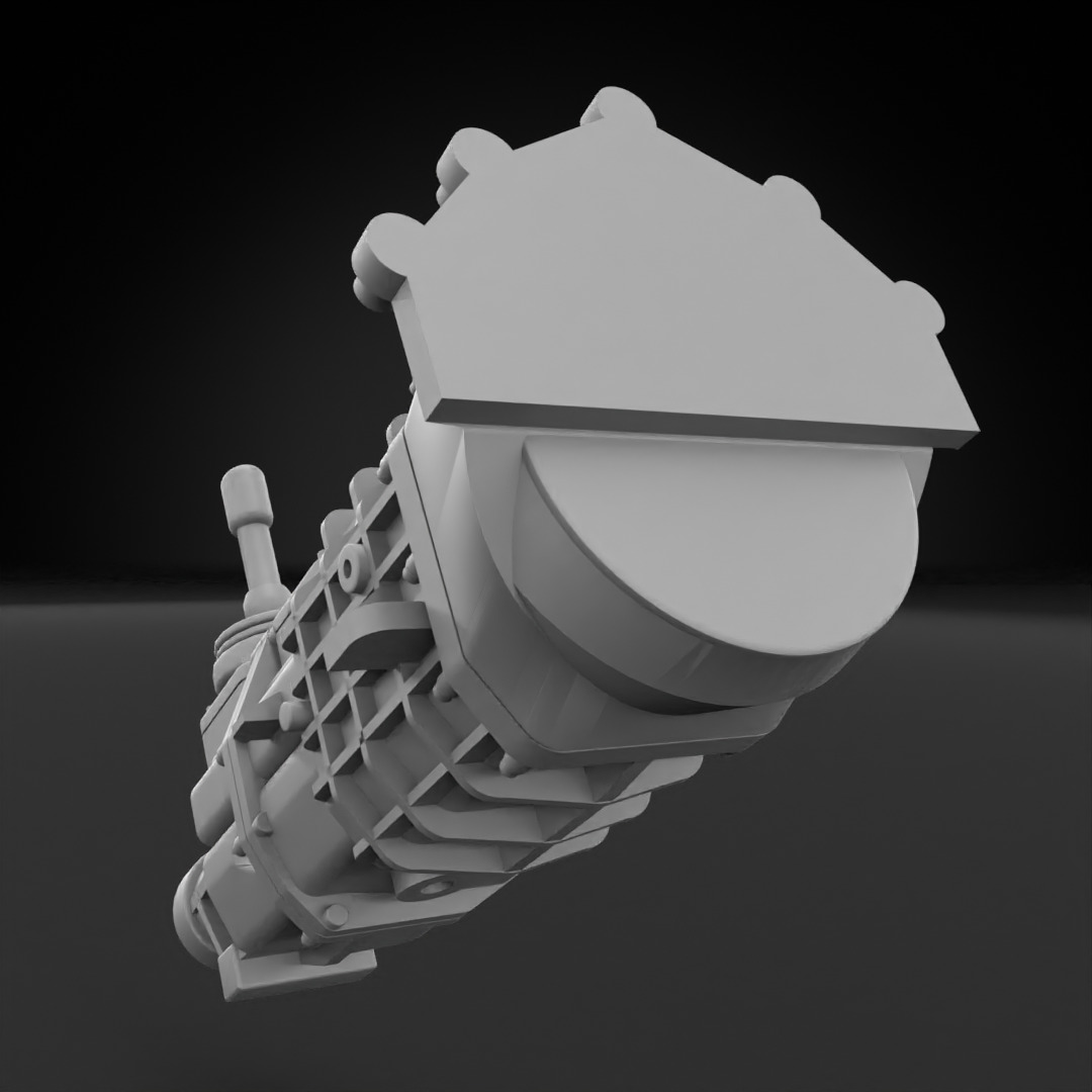 Big Block V8 - Fuel Injected 3D print model_5