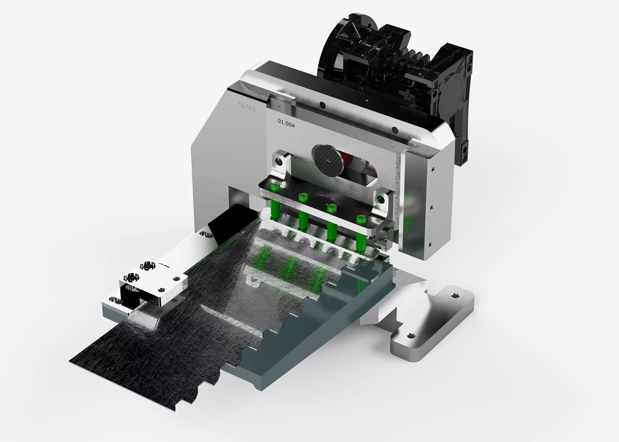 Industrial Saw Blade Cutting Trimming Machine Guillotine Type  3D model_0