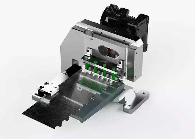 Industrial Saw Blade Cutting Trimming Machine Guillotine Type  3D model
