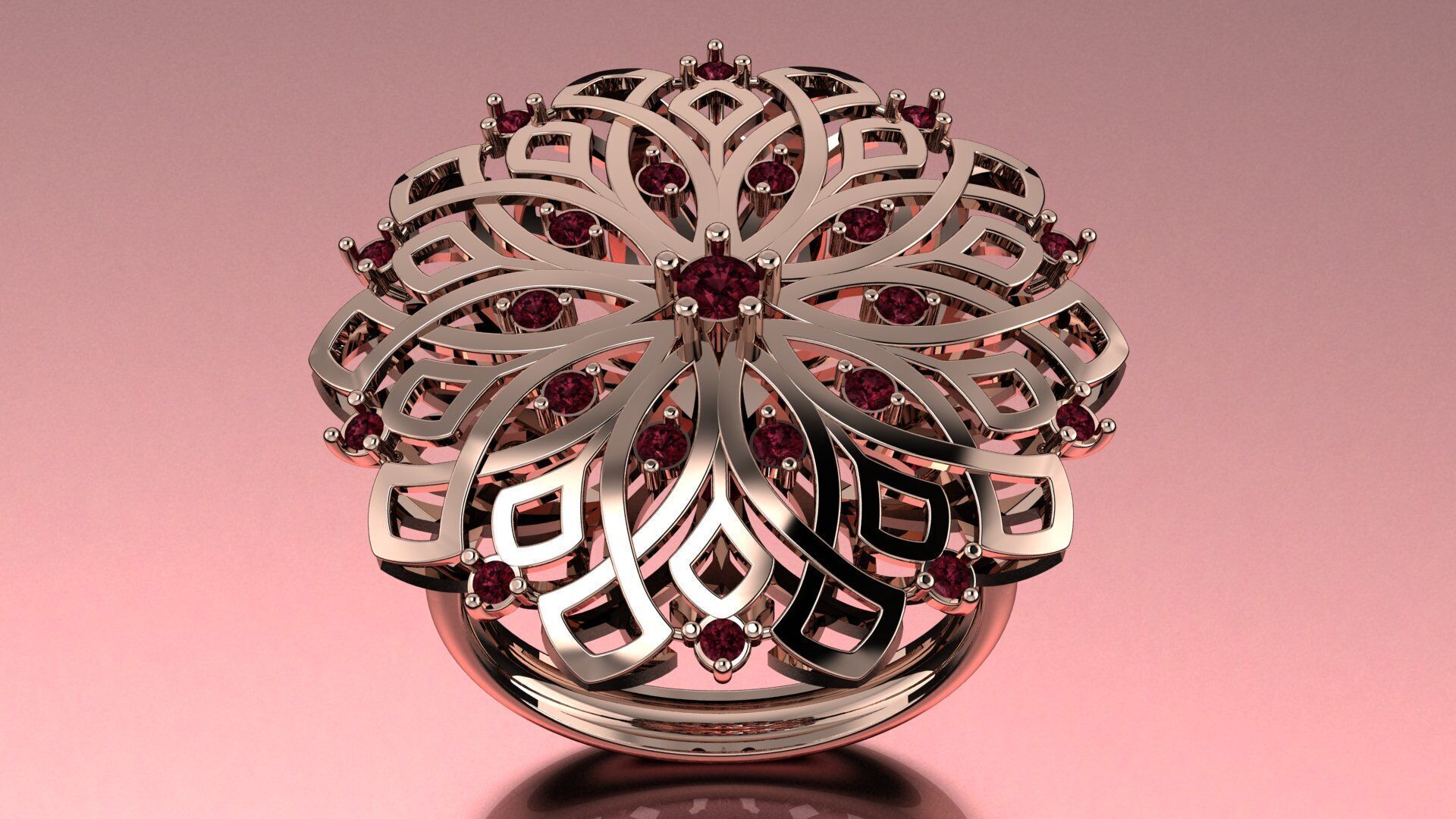 turkish ring 3D print model_13