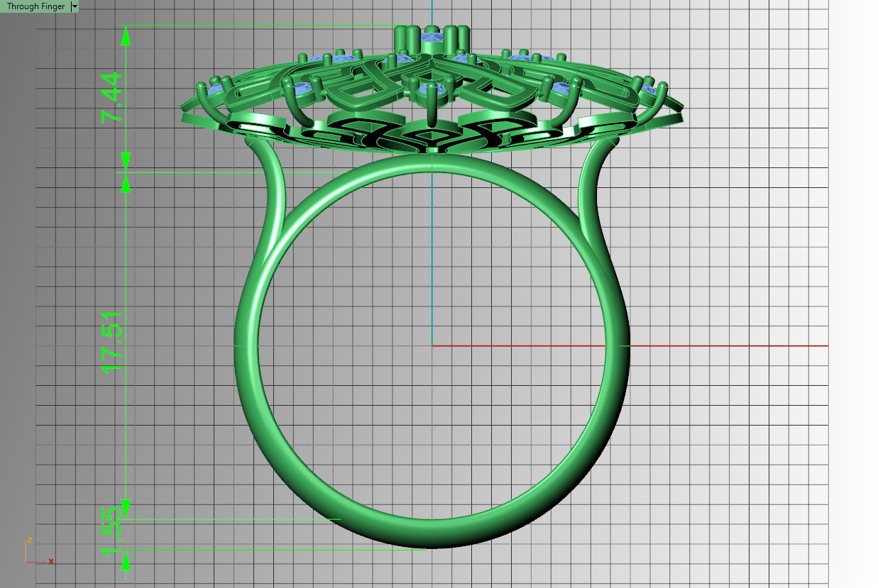 turkish ring 3D print model_14