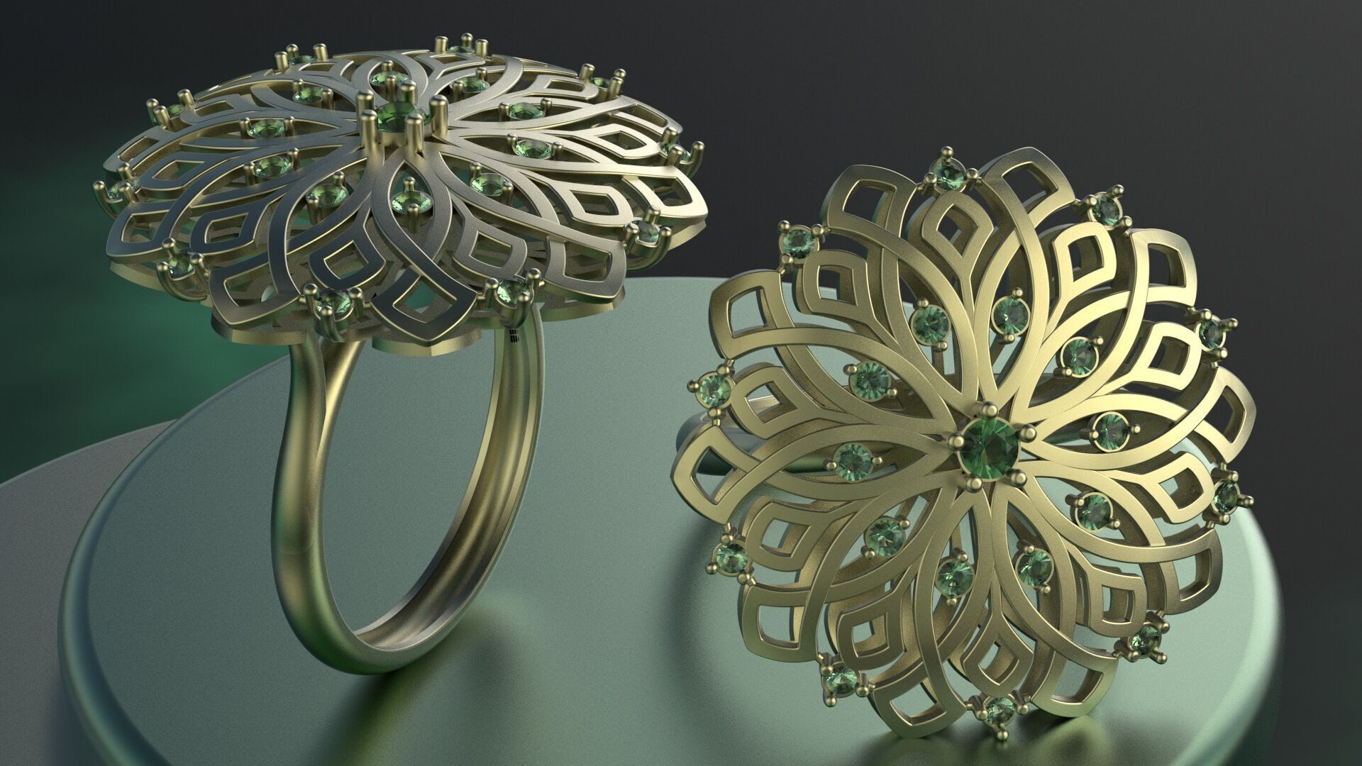 turkish ring 3D print model_3