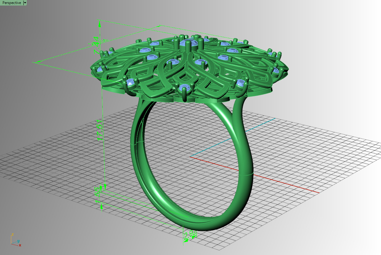 turkish ring 3D print model_21