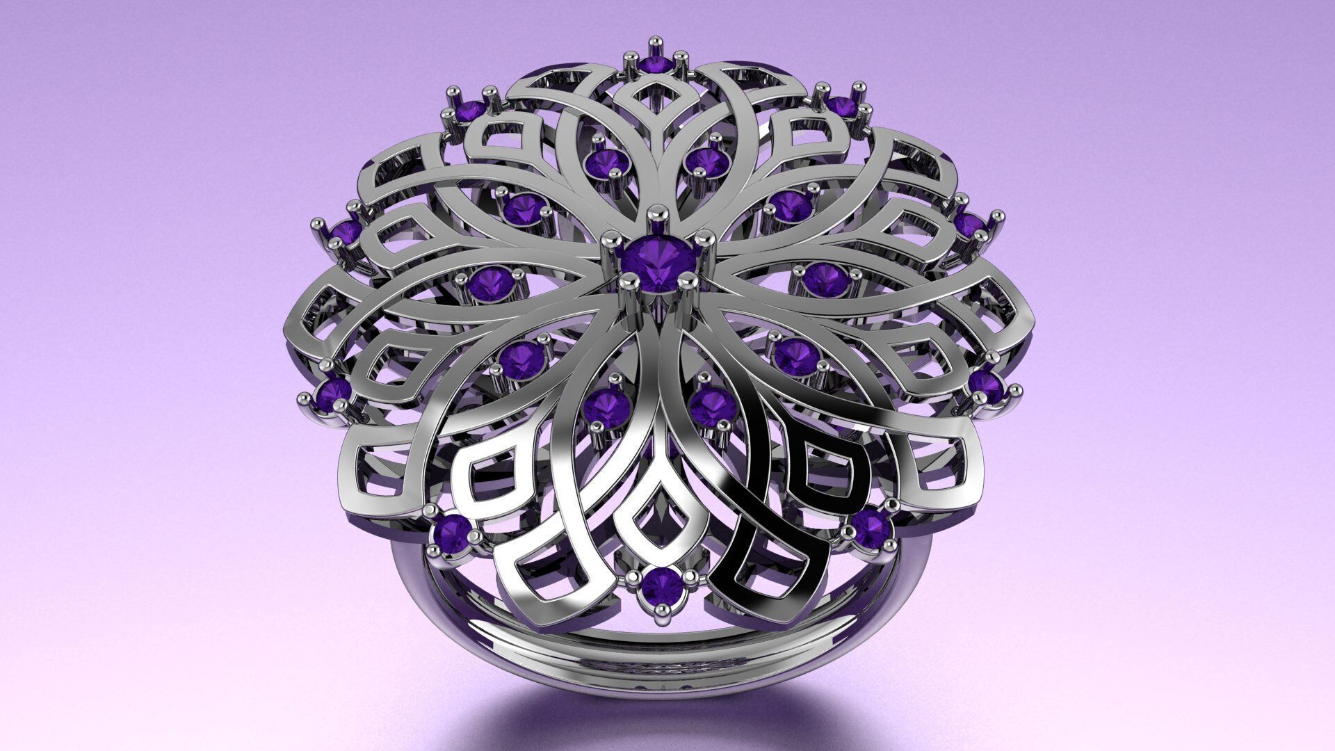 turkish ring 3D print model_7