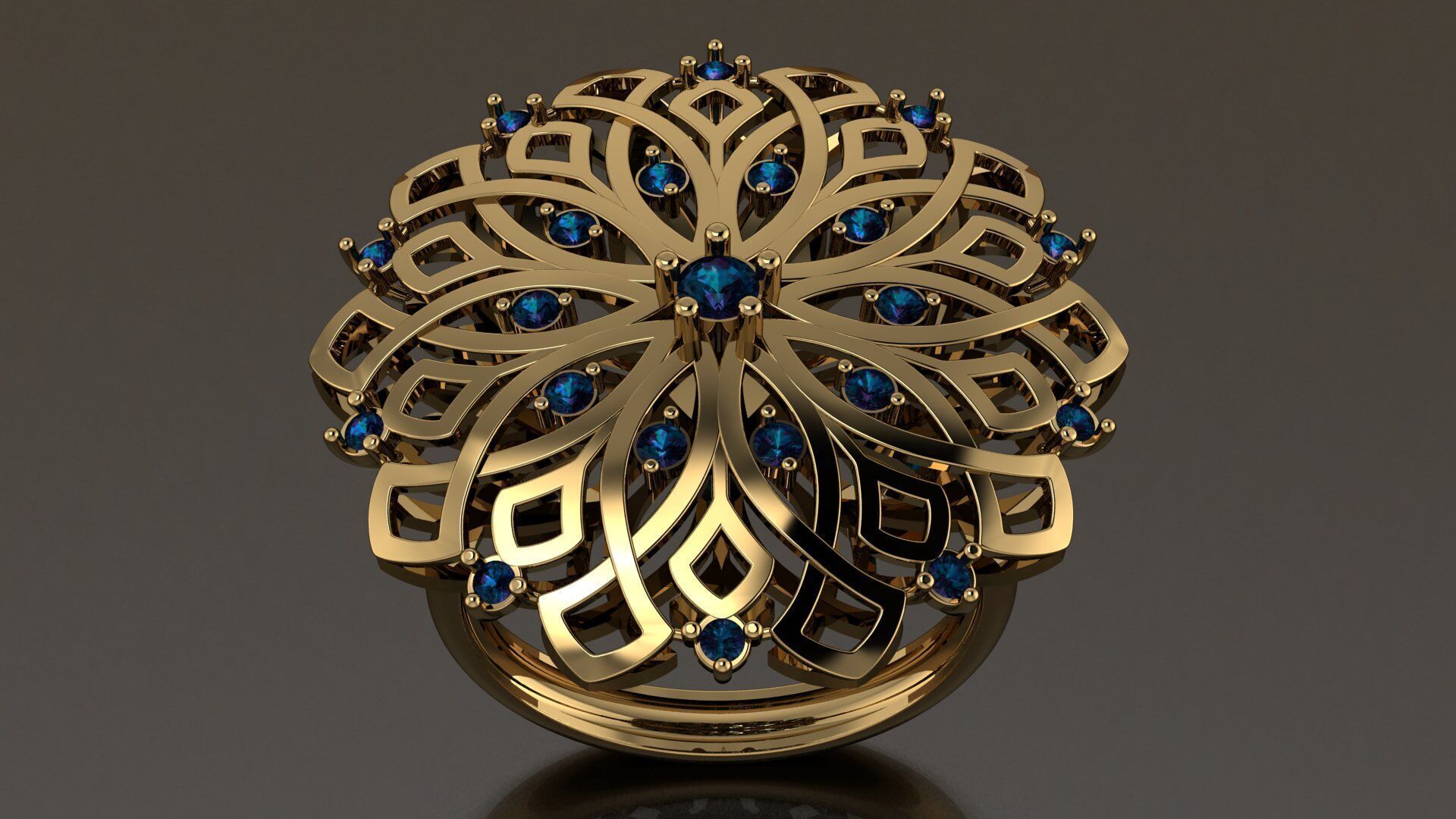 turkish ring 3D print model_18