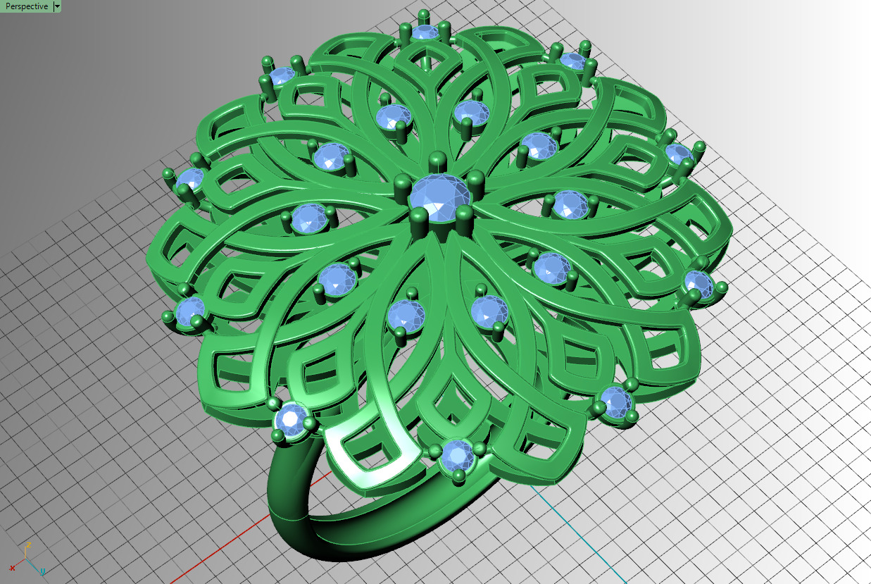 turkish ring 3D print model_15