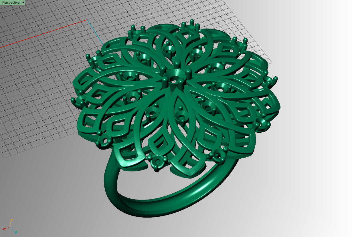 turkish ring 3D print model_11