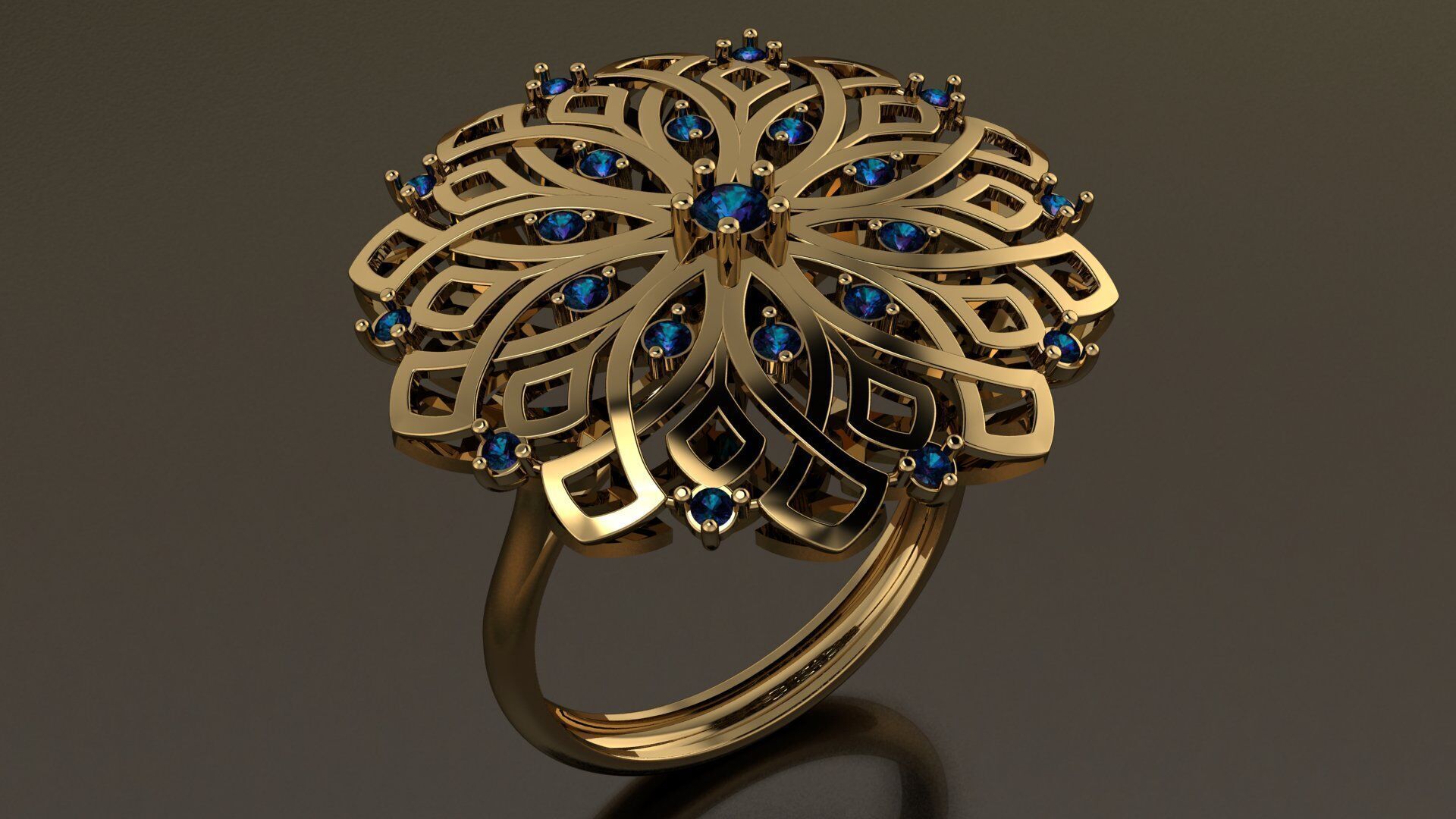 turkish ring 3D print model_1