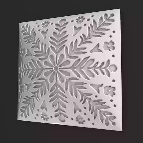 Sqaure Floral NIM 98 Wall Panel