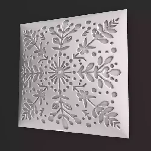 Sqaure Floral NIM 97 Wall Panel