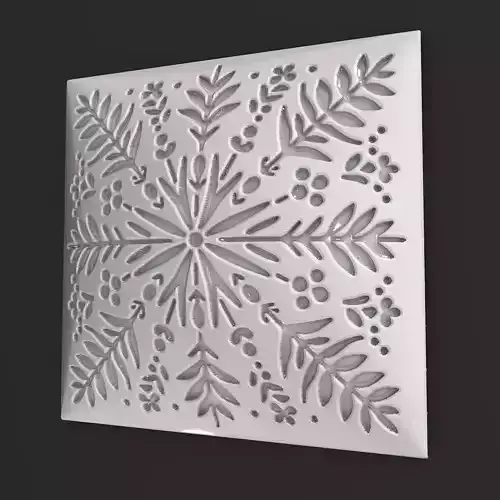 Sqaure Floral NIM 95 Wall Panel