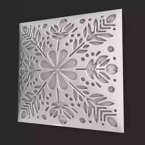 Sqaure Floral NIM 94 Wall Panel