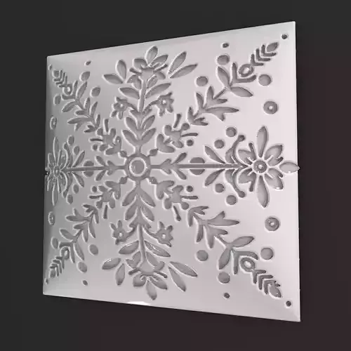 Sqaure Floral NIM 93 Wall Panel
