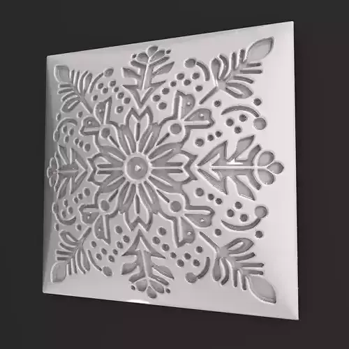 Sqaure Floral NIM 92 Wall Panel