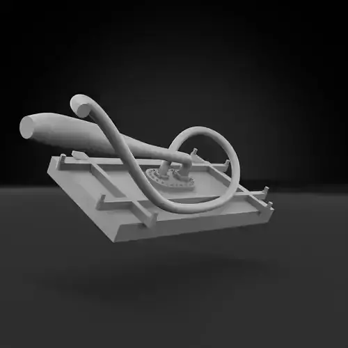 Classic NASCAR Fuel Cell and Under Lid Trunk bracing 3D print model