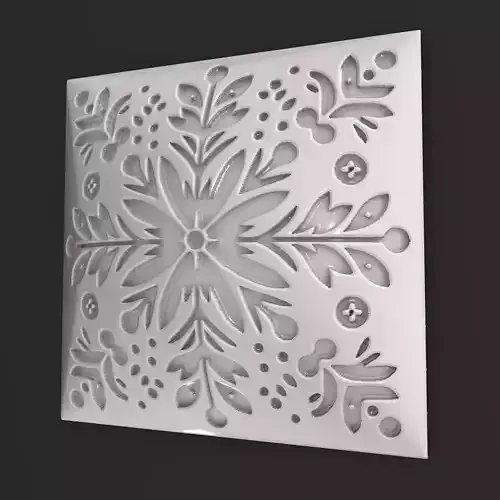 Sqaure Floral NIM 89 Wall Panel