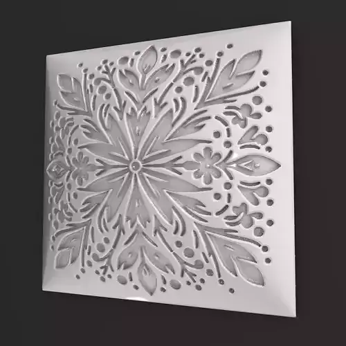 Sqaure Floral NIM 88 Wall Panel